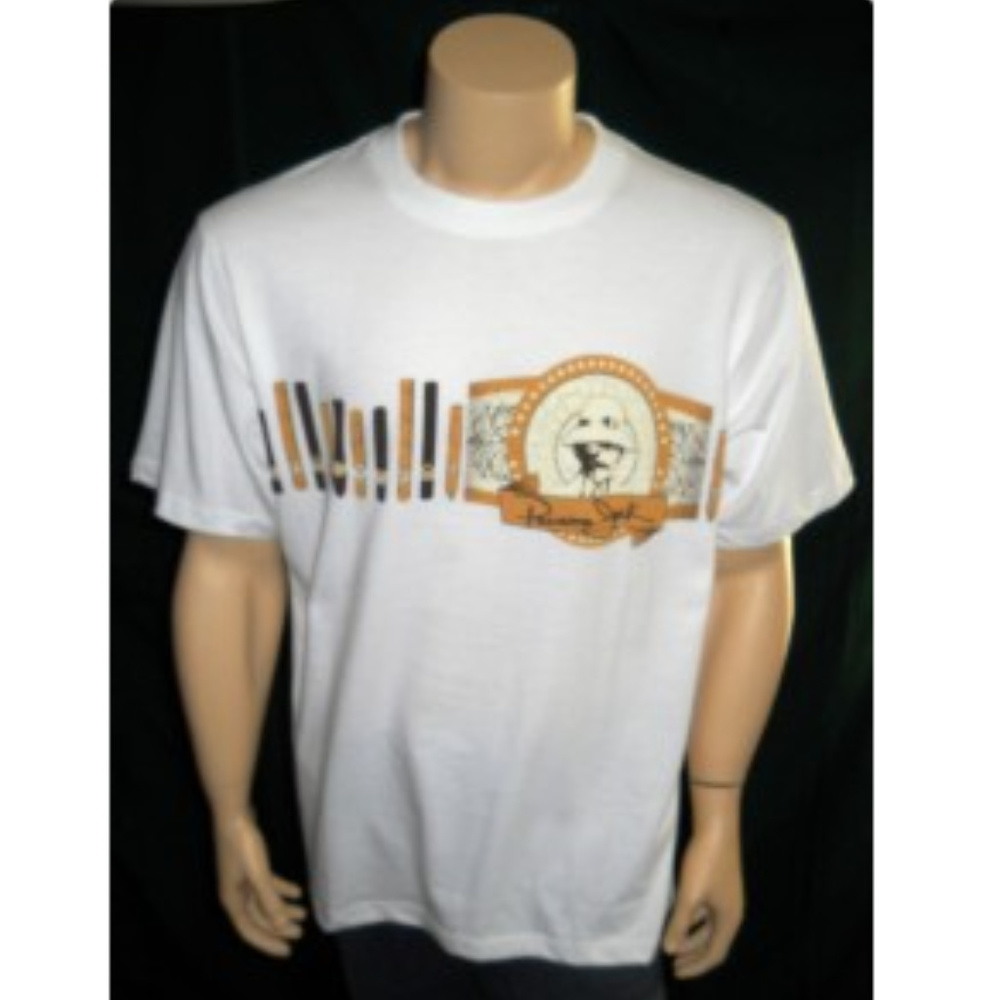Panama Jack Y2K Heavy Cotton T Shirt Cigar Smoking Men's Small
